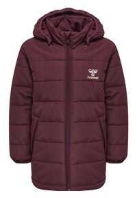 Kurtka dziewczęca Hummel hmlECHO. Kolor: czerwony, wielokolorowy, różowy. Materiał: materiał, puch. Styl: młodzieżowy
