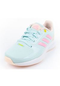 Adidas - Buty adidas Runfalcon Jr HR1412 niebieskie. Zapięcie: sznurówki. Kolor: niebieski. Materiał: guma. Szerokość cholewki: normalna. Model: Adidas Cloudfoam #6