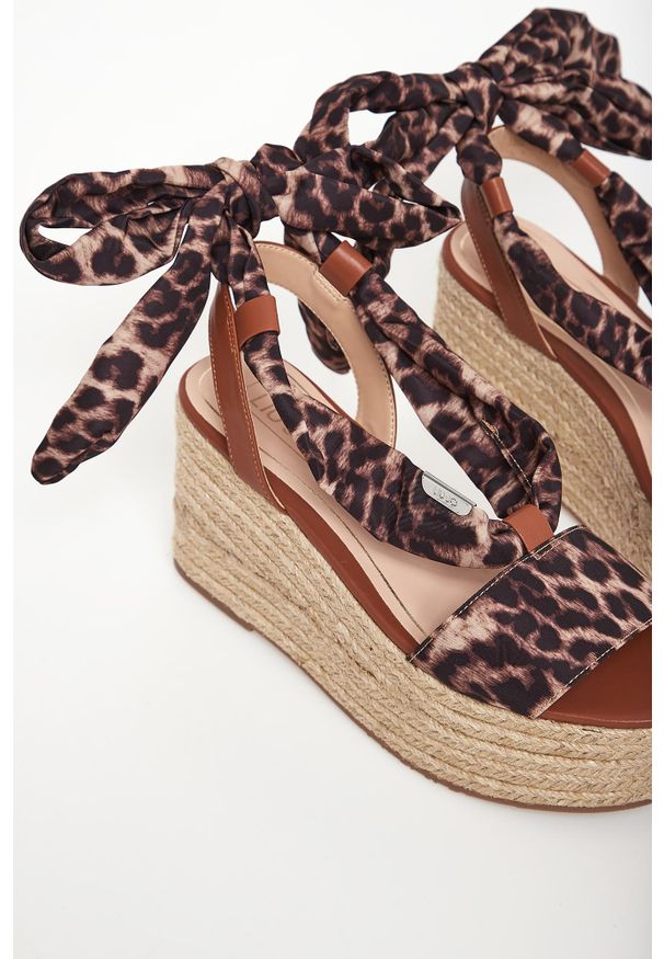 Liu Jo - Sandały damskie na koturnie LIU JO. Obcas: na koturnie