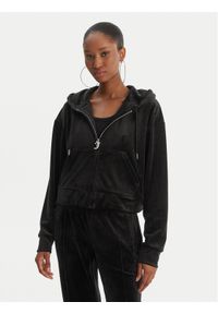 Juicy Couture Bluza Iccle JCWAS126304 Czarny Oversize. Kolor: czarny. Materiał: syntetyk #1