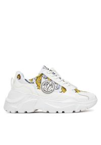 Versace Jeans Couture Sneakersy 78VA3SC7 Biały. Kolor: biały. Materiał: skóra