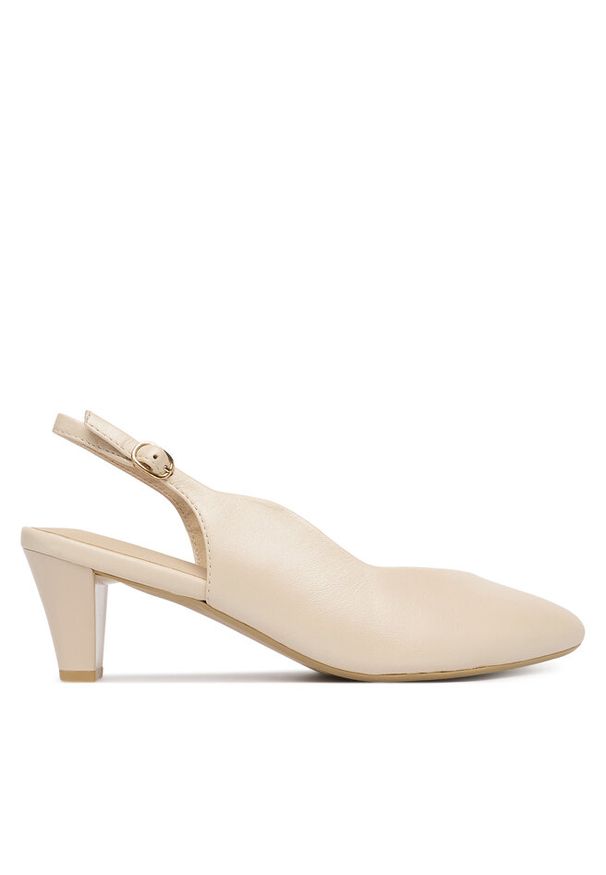 Czółenka Caprice. Kolor: beżowy