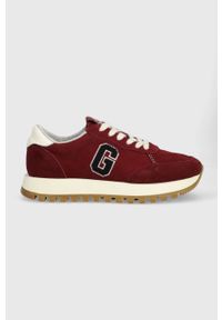 GANT - Gant sneakersy zamszowe Caffay kolor bordowy 27533167.G554. Zapięcie: sznurówki. Kolor: czerwony. Materiał: zamsz #1