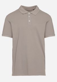 Born2be - Ciemnoszara Koszulka Bawełniana Polo Vimarith. Okazja: na spotkanie biznesowe, do pracy, na co dzień. Typ kołnierza: polo. Kolor: szary. Materiał: bawełna. Styl: biznesowy, casual #3