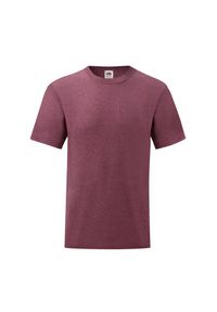 FRUIT OF THE LOOM - Koszulka Unisex Dla Dorosłych Valueweight. Kolor: czerwony, wielokolorowy, brązowy
