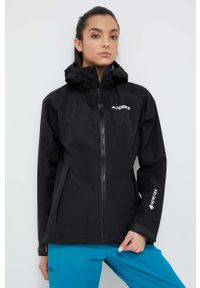 adidas TERREX kurtka przeciwdeszczowa Xperior GTX Paclite damska kolor czarny gore-tex. Kolor: czarny. Materiał: tkanina, tworzywo sztuczne, materiał. Technologia: Gore-Tex. Wzór: ze splotem #1