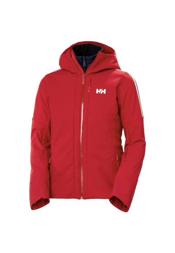 Damska kurtka narciarska z kapturem Helly Hansen Avanti Softshell. Typ kołnierza: kaptur. Kolor: czerwony. Materiał: softshell. Sezon: zima. Sport: narciarstwo