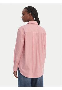 TOMMY HILFIGER - Tommy Hilfiger Koszula WW0WW48190 Czerwony Regular Fit. Kolor: czerwony. Materiał: bawełna #5