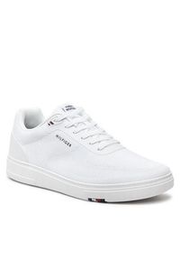 TOMMY HILFIGER - Tommy Hilfiger Sneakersy Modern Cup Knit Rwb FM0FM04942 Biały. Kolor: biały. Materiał: materiał
