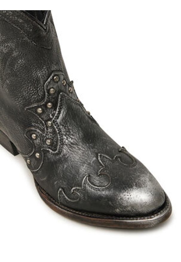 NEW ROCK Kowbojki M-WSTM003-S1 Czarny. Kolor: czarny. Materiał: skóra. Styl: rockowy