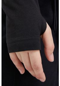 Adidas - adidas longsleeve damski kolor czarny z półgolfem. Kolor: czarny. Materiał: bawełna. Długość rękawa: długi rękaw #4