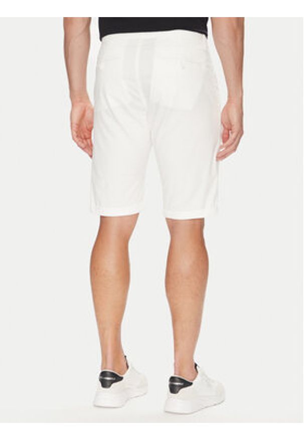 Karl Lagerfeld - KARL LAGERFELD Szorty materiałowe 265812 552829 Biały Regular Fit. Kolor: biały. Materiał: bawełna
