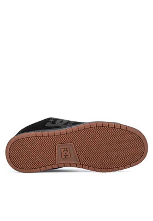 DC Sneakersy GAVELER ADYS100536-BGM Czarny. Kolor: czarny. Materiał: skóra