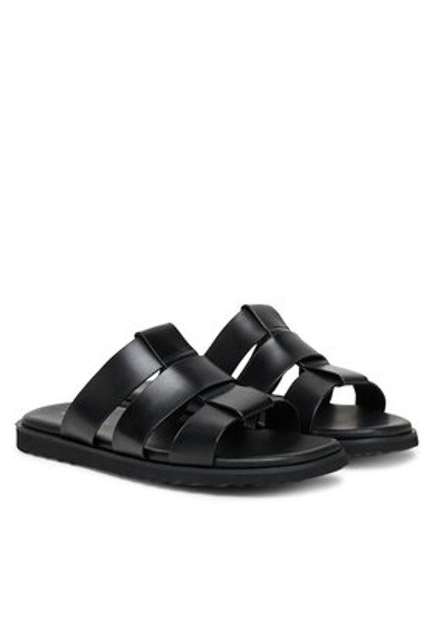Aldo Klapki Light 13914641 Czarny. Kolor: czarny. Materiał: skóra