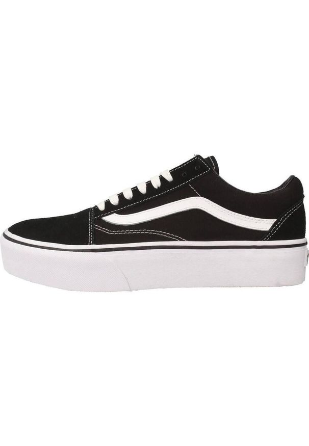 Tenisówki Vans Model Old Skool Platform Kolor Czarny. Kolor: czarny. Materiał: syntetyk, tkanina. Obcas: na platformie