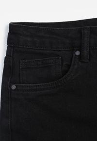 Renee - Czarne Szorty Jeansowe z Dodatkiem Bawełny High Waist z Przetarciami na Nogawkach Vimalen. Stan: podwyższony. Kolor: czarny. Materiał: jeans, bawełna. Sezon: lato. Styl: elegancki #4