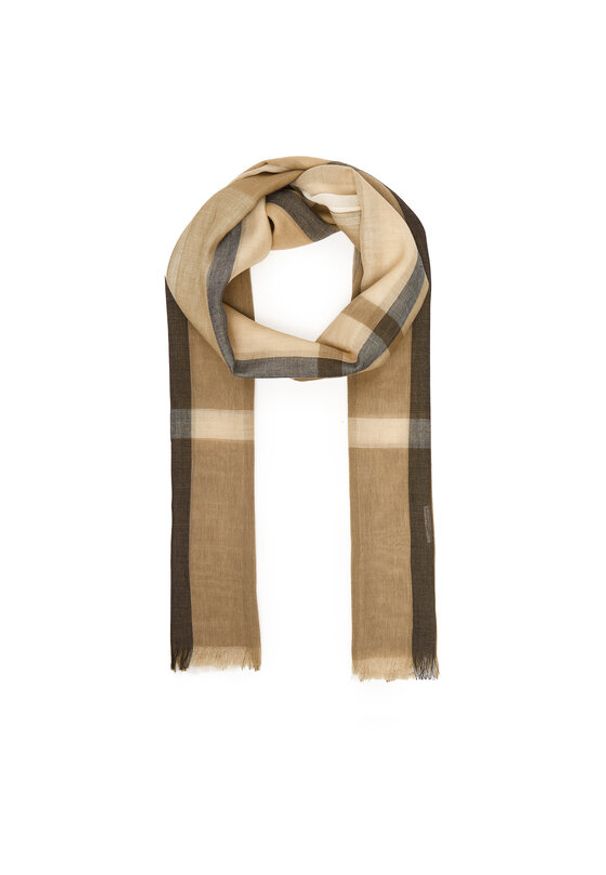 Barbour Szal Maisy LSC0469BE32 Beżowy. Kolor: beżowy. Materiał: wełna