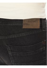 Mustang Szorty jeansowe Washington 1016453 Czarny Straight Fit. Kolor: czarny. Materiał: bawełna #4