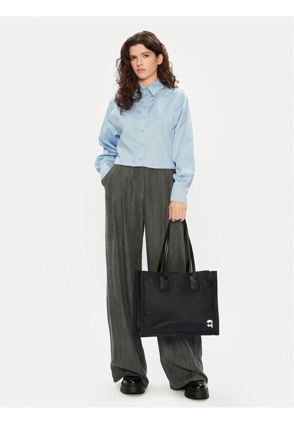 Karl Lagerfeld - KARL LAGERFELD Torebka A1W30131 Czarny. Kolor: czarny. Materiał: skórzane