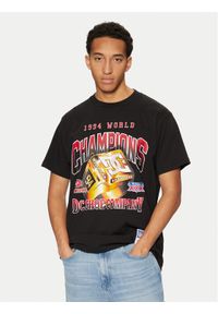 DC T-Shirt Champion Ring ADYZT05430 Czarny Standard Fit. Kolor: czarny. Materiał: bawełna