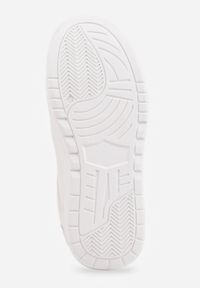 Born2be - Białe Sneakersy VICES na Grubej Tłoczonej Podeszwie Riovelle. Okazja: na co dzień. Kolor: biały. Materiał: jeans #9