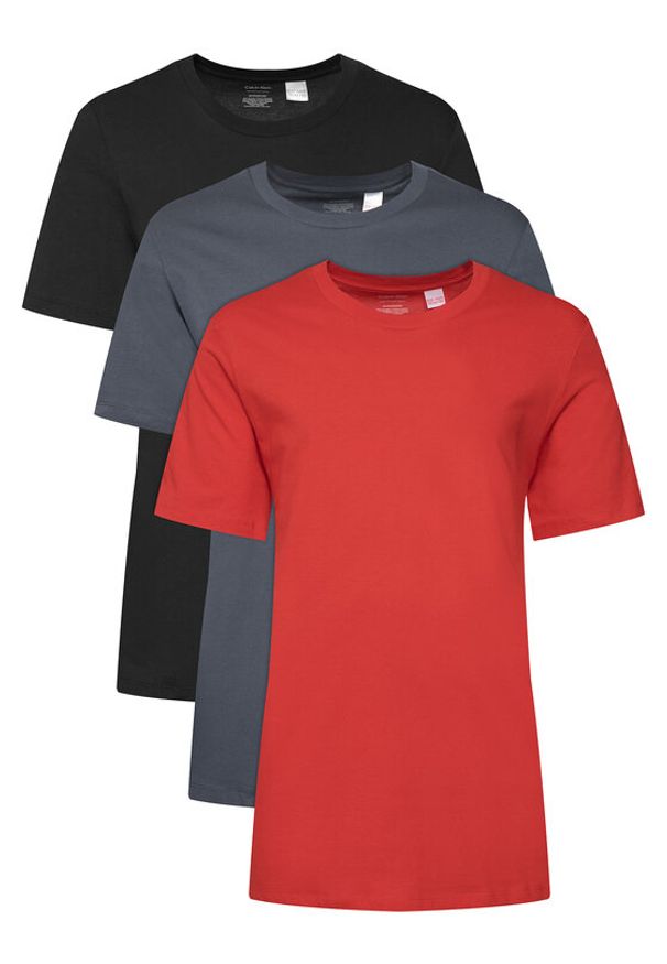 Calvin Klein Underwear Komplet t-shirtów LV00NB4051 Kolorowy Regular Fit. Materiał: bawełna. Wzór: kolorowy