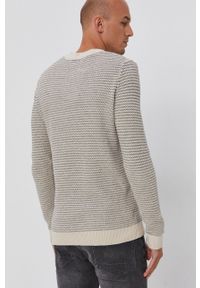 Selected Homme Sweter męski. Okazja: na co dzień. Kolor: beżowy. Długość rękawa: długi rękaw. Długość: długie. Styl: casual #3