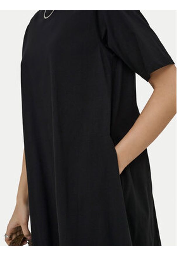only - ONLY Sukienka codzienna Mara 15374631 Czarny Oversize. Okazja: na co dzień. Kolor: czarny. Materiał: bawełna. Typ sukienki: proste, oversize. Styl: casual