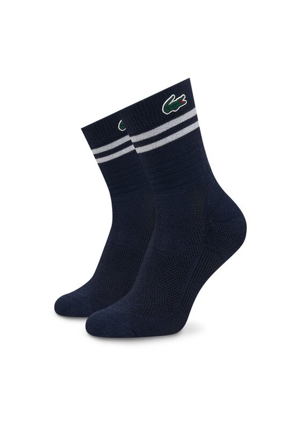Lacoste Skarpety długie RA1095 Granatowy. Kolor: niebieski. Materiał: bawełna