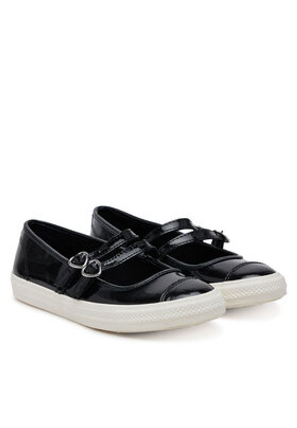 Converse Baleriny Chuck Taylor All Star Dainty Mary Jane Dark Romance A13654C Czarny. Kolor: czarny. Materiał: lakier, skóra