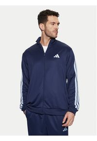 Adidas - adidas Dres Sportswear Basic 3-Stripes JI8873 Granatowy Regular Fit. Kolor: niebieski. Materiał: syntetyk