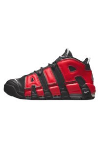 Buty do chodzenia męskie Nike Air More Uptempo. Zapięcie: sznurówki. Kolor: czerwony, czarny, wielokolorowy. Materiał: guma, syntetyk, tkanina, materiał. Szerokość cholewki: normalna. Sport: turystyka piesza