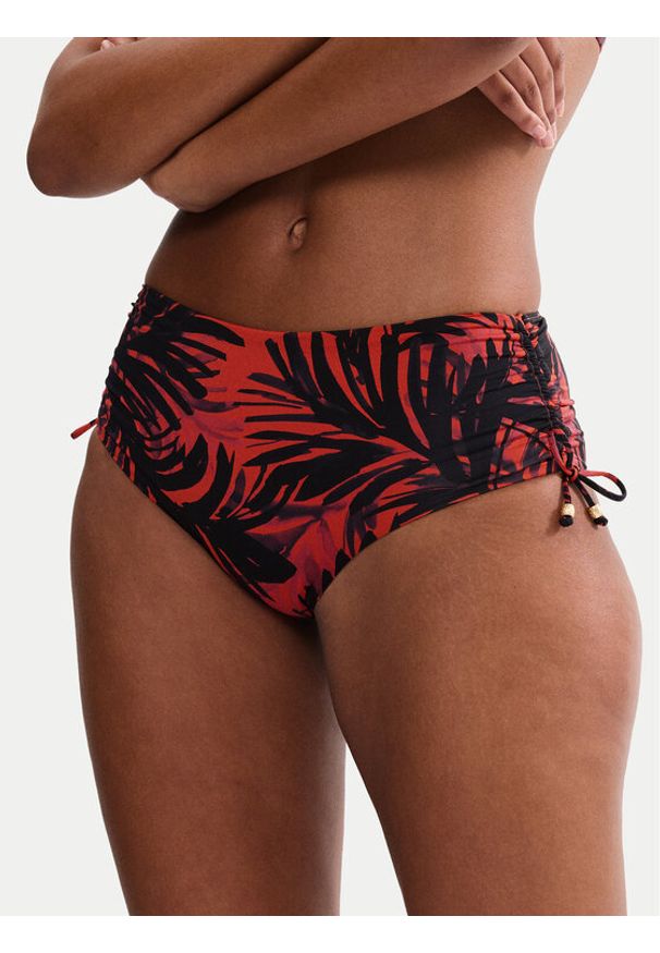 Triumph Dół od bikini Summer Palm 10227224 Brązowy. Kolor: brązowy. Materiał: syntetyk