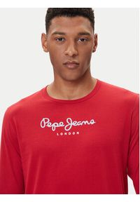 Pepe Jeans Longsleeve Eggo Long N PM5010135 Czerwony Regular Fit. Kolor: czerwony. Materiał: bawełna. Długość rękawa: długi rękaw #3