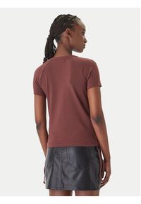 Patrizia Pepe T-Shirt 2M4549/J416-B887 Brązowy Reglan Fit. Kolor: brązowy #5