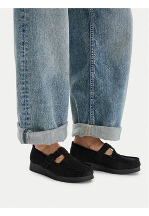 Clarks Półbuty WallabeeEVOBar 26183153 Czarny. Kolor: czarny. Materiał: zamsz, skóra