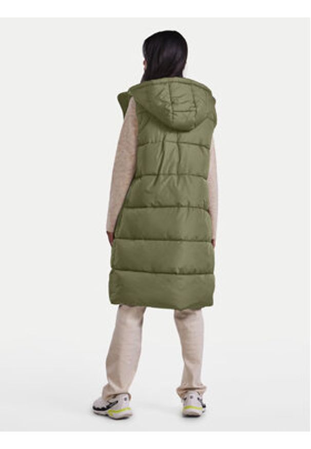 Pieces Bezrękawnik Bee 17117414 Khaki Regular Fit. Kolor: brązowy. Materiał: syntetyk. Długość rękawa: bez rękawów