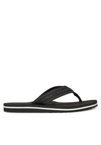TOMMY HILFIGER - Tommy Hilfiger Japonki Hilfiger Webbing Beach Sandal FW0FW08515 Czarny. Kolor: czarny. Materiał: materiał