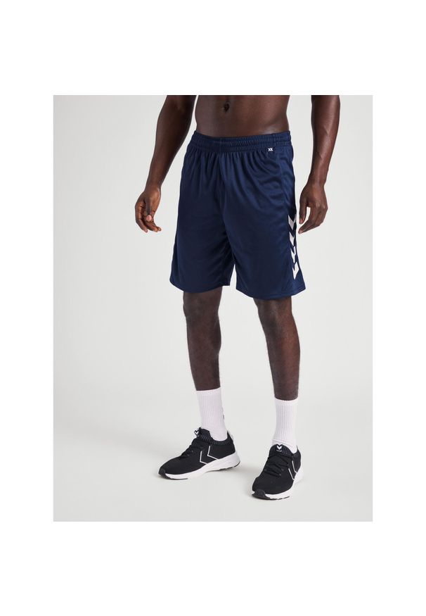 Spodenki piłkarskie męskie Hummel Core XK Poly Shorts. Kolor: niebieski. Sport: piłka nożna