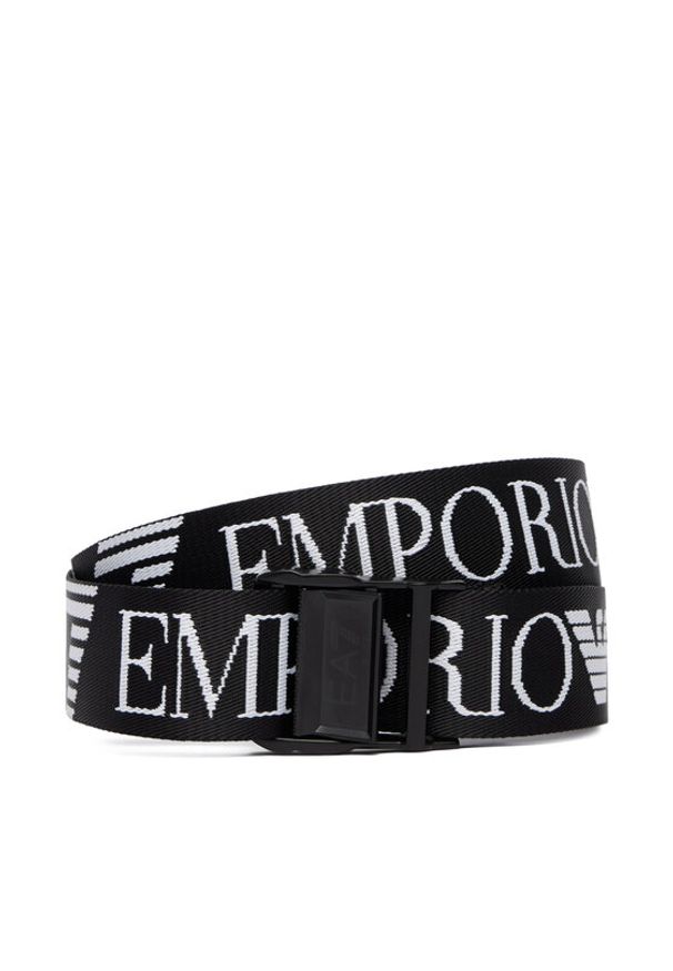 EA7 Emporio Armani Pasek 7X000089 AF14310 MC001 Czarny. Kolor: czarny. Materiał: materiał