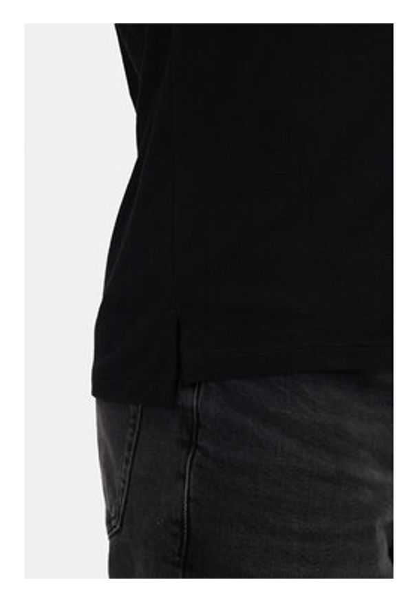 Hugo - HUGO Polo Dekok233 50543368 Czarny Regular Fit. Typ kołnierza: polo. Kolor: czarny. Materiał: bawełna