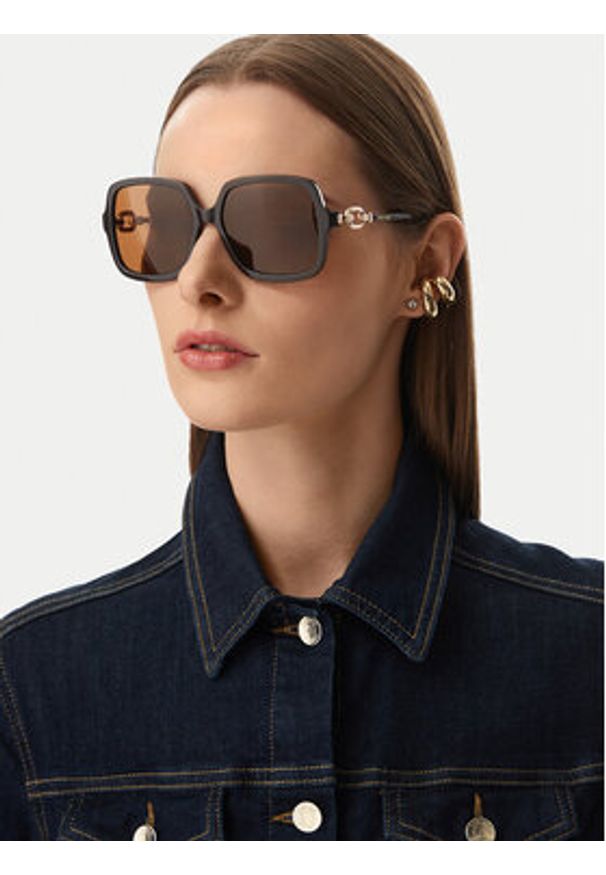 Nine West Okulary przeciwsłoneczne CEO-NW6658S Brązowy ciemny. Kolor: brązowy