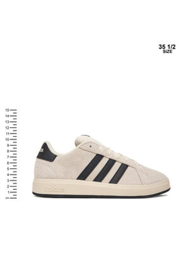 Adidas - adidas Sneakersy Grand Court 00S JR5569 Beżowy. Kolor: beżowy. Materiał: skóra, zamsz