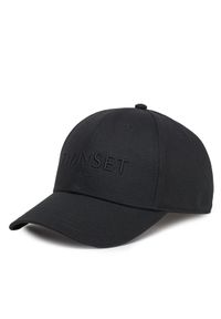 TwinSet - TWINSET Czapka z daszkiem 251TA4280 Czarny. Kolor: czarny. Materiał: materiał, bawełna