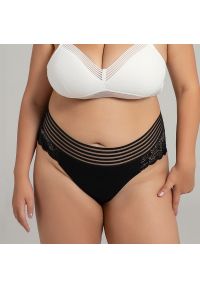 Intica - Koronkowe tangi z ozdobnym pasem na specjalne okazje Kasumi. Kolor: beżowy. Materiał: koronka. Wzór: koronka #7