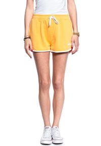 Wrangler - DAMSKIE SPODENKI WRANGLER B&Y SHORT AMBER YELLOW W6066ICUY 112130415. Okazja: na plażę #4