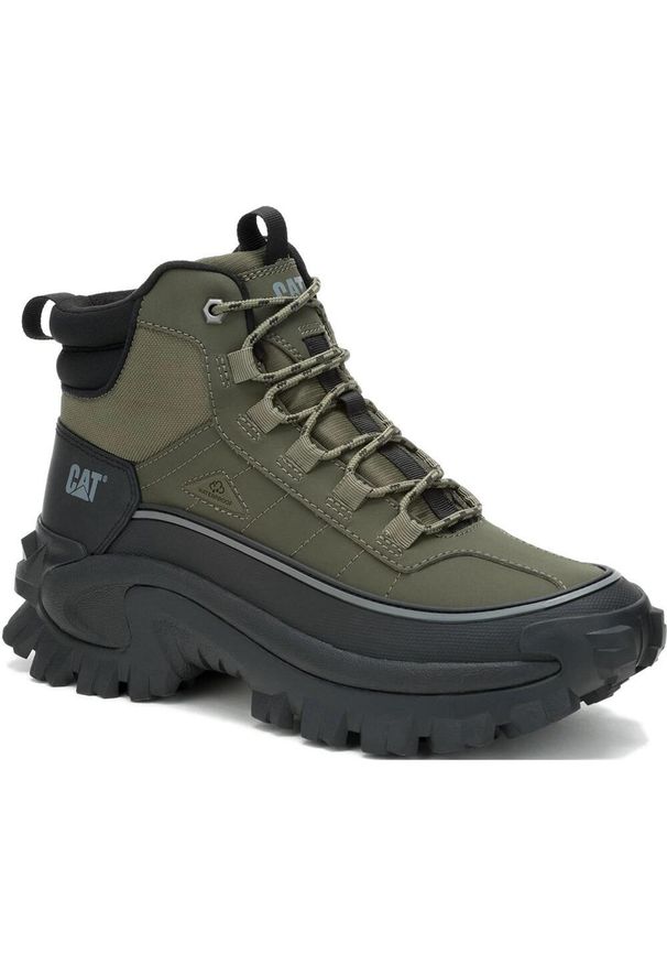 CATerpillar - Buty Sneakersy Męskie Caterpillar Cat Intruder Galosh 2.0 Mid Waterproof. Kolor: zielony