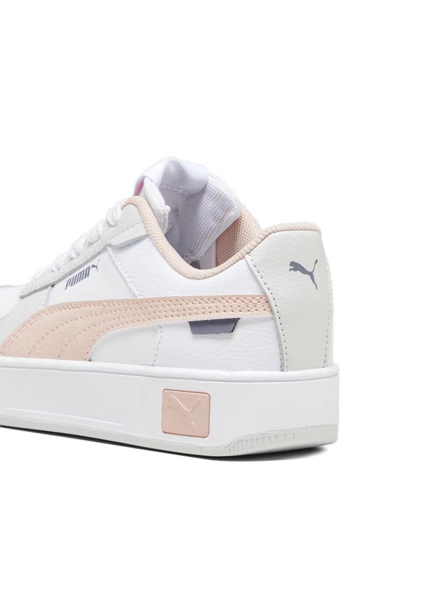 Buty Chłopak Puma Carina Street biały. Kolor: wielokolorowy, biały, różowy. Sezon: lato. Sport: bieganie