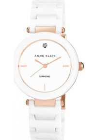 Zegarek Anne Klein Zegarek damski Anne Klein AK-1018RGWT biały. Kolor: biały #1