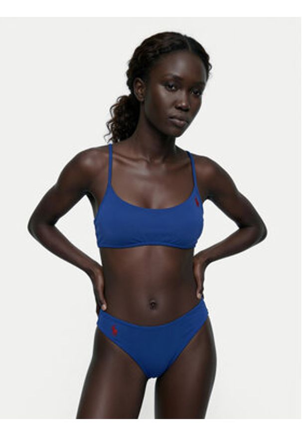 Polo Ralph Lauren Góra od bikini 21655538 Niebieski. Kolor: niebieski. Materiał: syntetyk